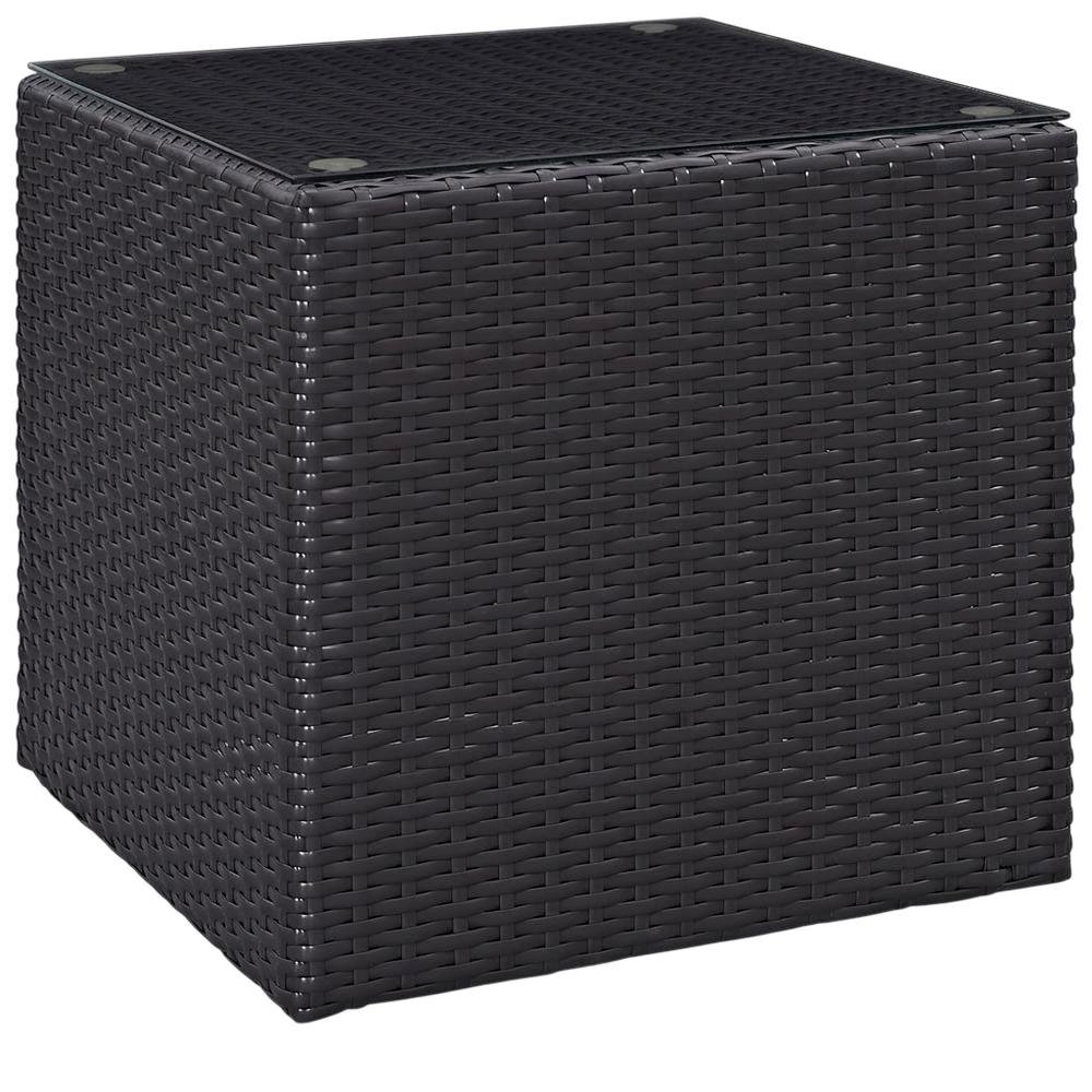 Round Outdoor Side Table With Modern Design For Patio Use. Picture 1