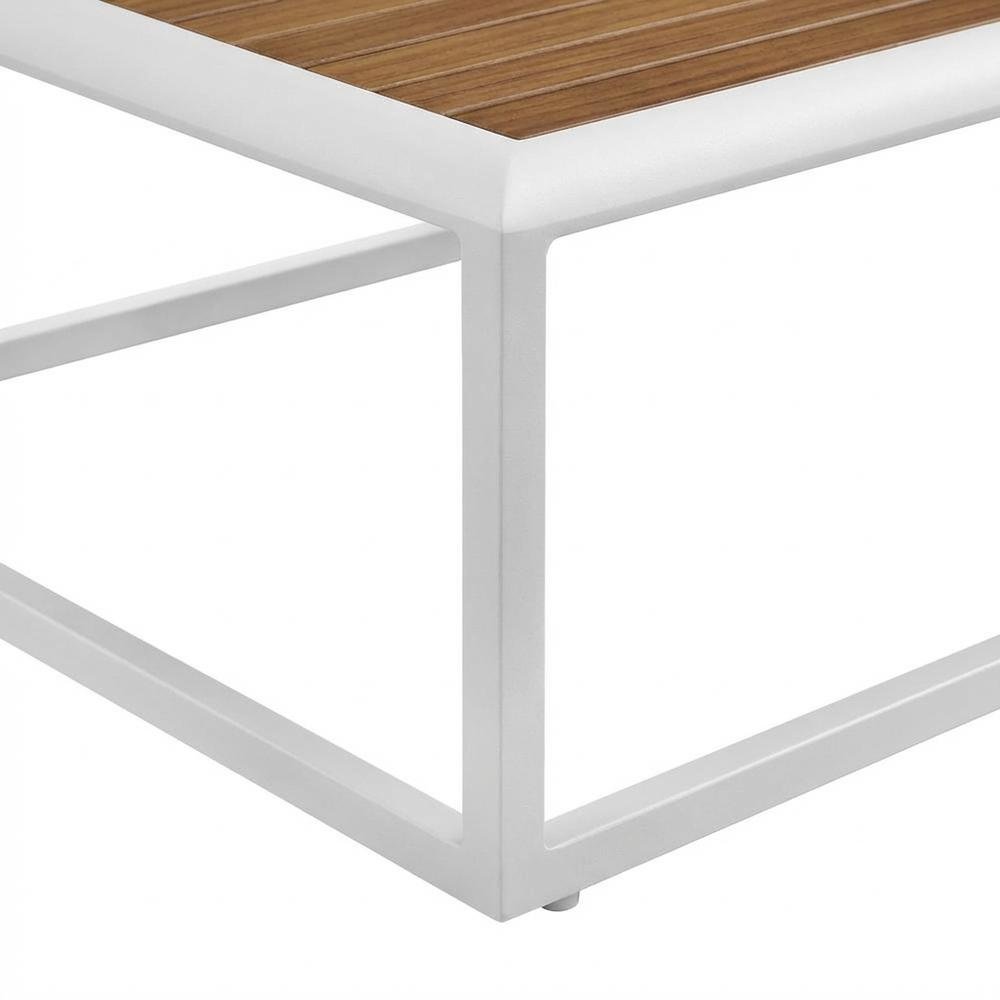 Aluminum Outdoor Coffee Table with Durable Finish and Modern Design. Picture 6