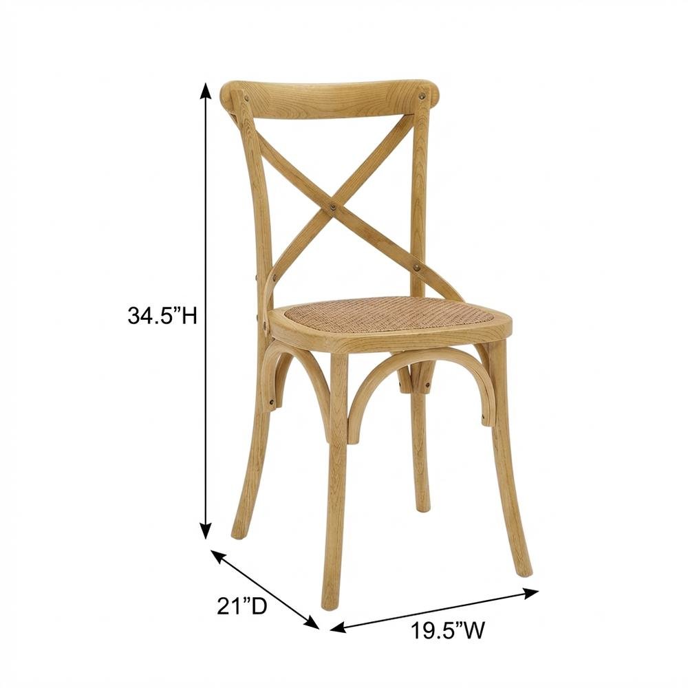 Wood Dining Side Chair with Comfortable Seat and Modern Design. Picture 3