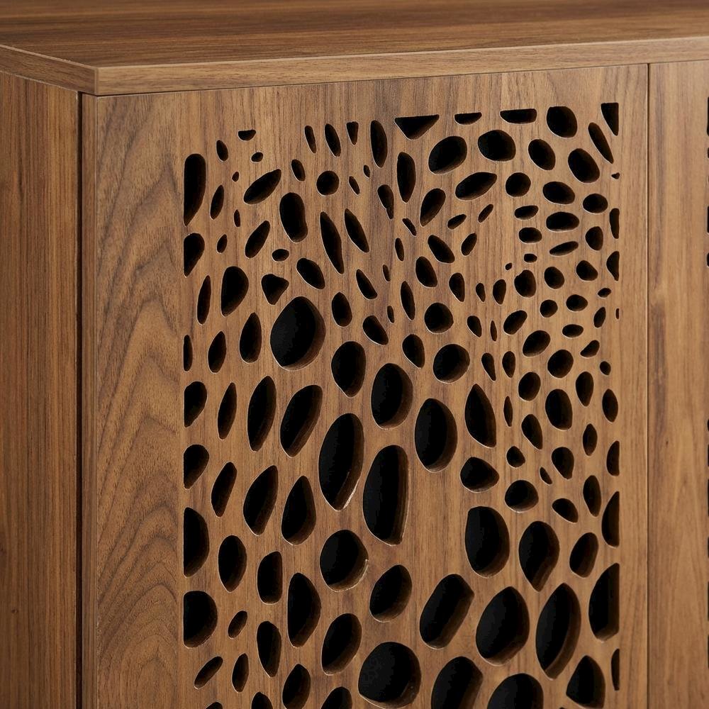 Wooden Brown TV Stand with Ample Storage Space and Modern Design. Picture 5