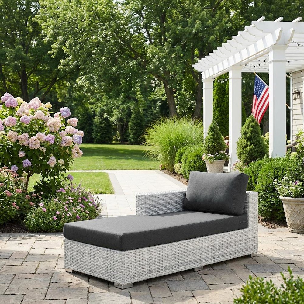 Outdoor Lounge Chair With Comfortable Backrest And Sturdy Frame. Picture 3