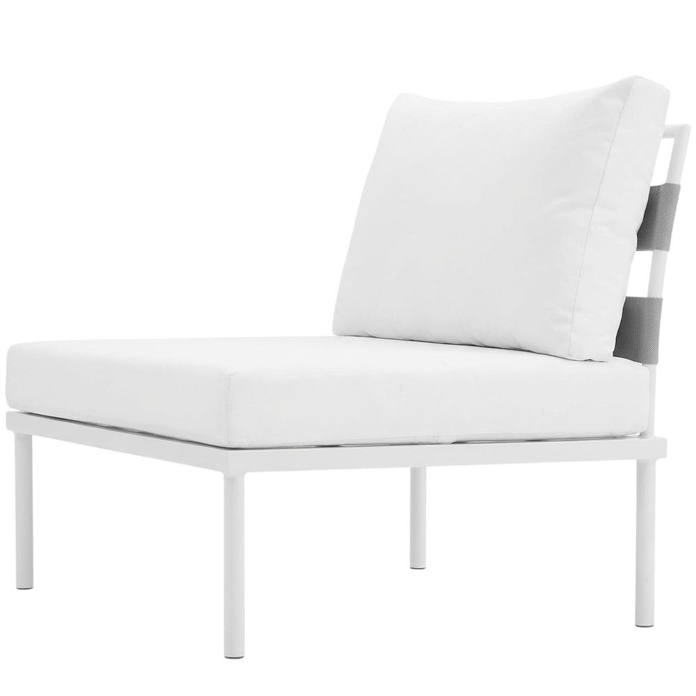 Outdoor Patio Aluminum Lounge Chair With Armless Design For Garden, Terrasse Use. Picture 1