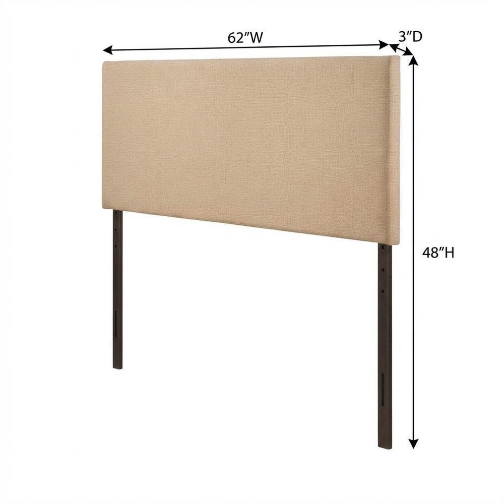 Upholstered Queen Headboard with Padded Design and Durable Frame. Picture 6