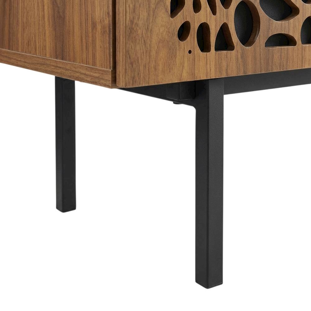 Wooden Brown TV Stand with Ample Storage Space and Modern Design. Picture 6