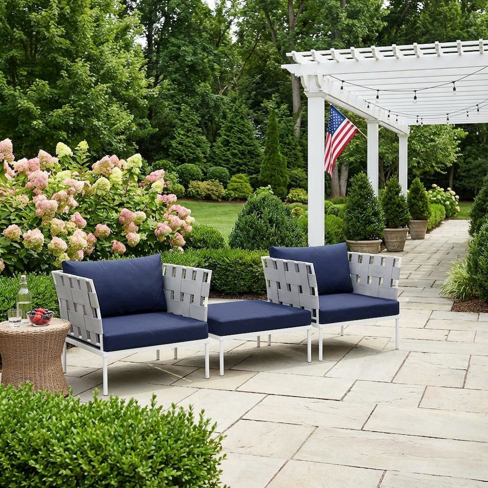 Outdoor Lounge Furniture Set With Aluminum Frame For Patio And Garden. Picture 3