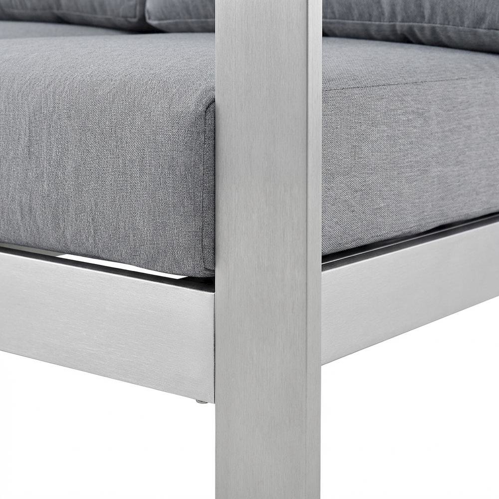 Outdoor Corner Sectional Sofa With Armrests And Cushioned Seating. Picture 6