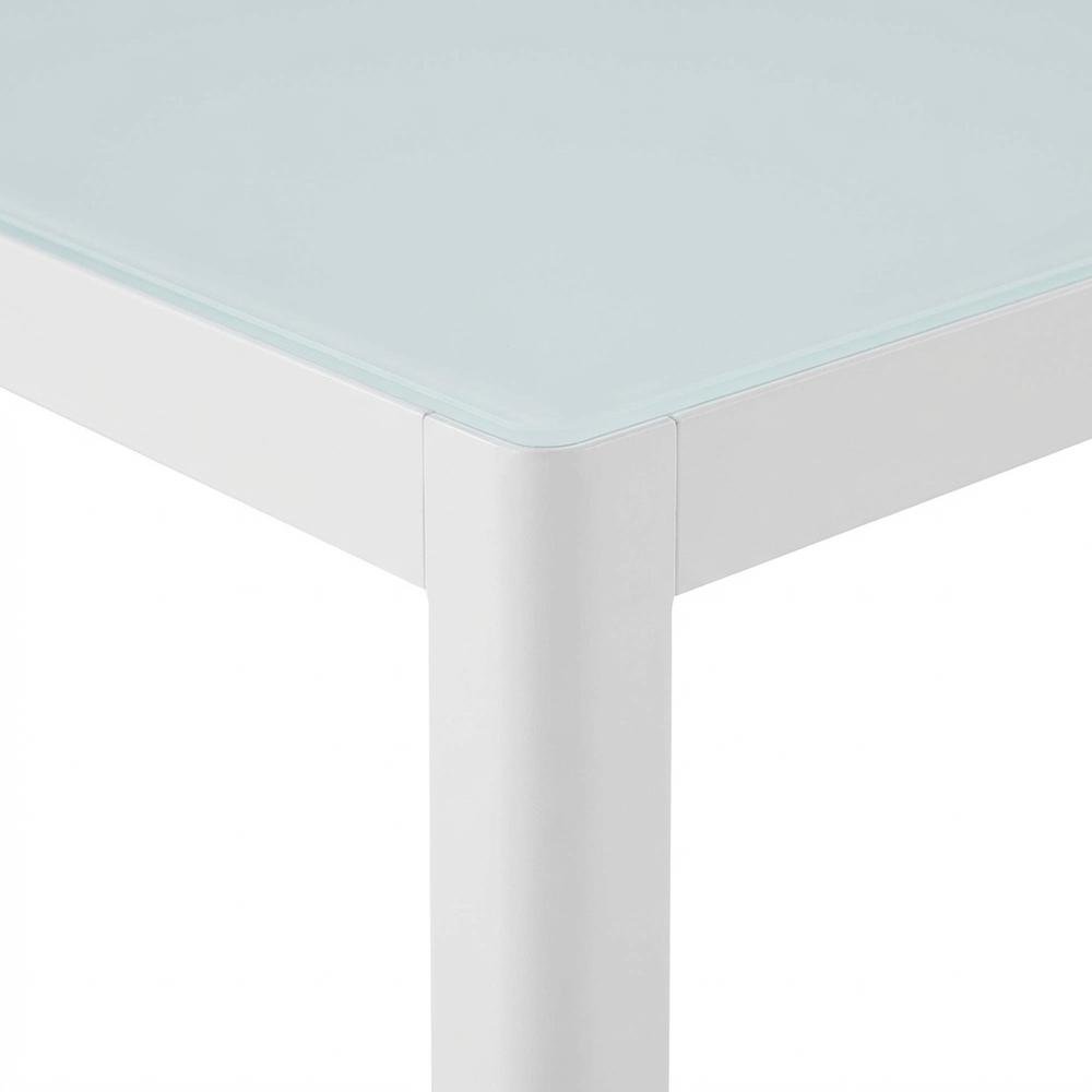 Sturdy Aluminum Outdoor Dining Table With Weatherproof Finish For Patios. Picture 6
