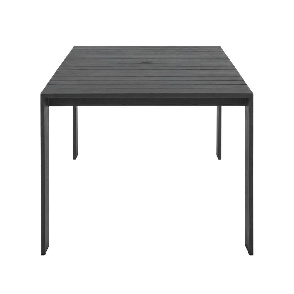 Outdoor Rectangular Table With Aluminum Frame For Patio Dining. Picture 4