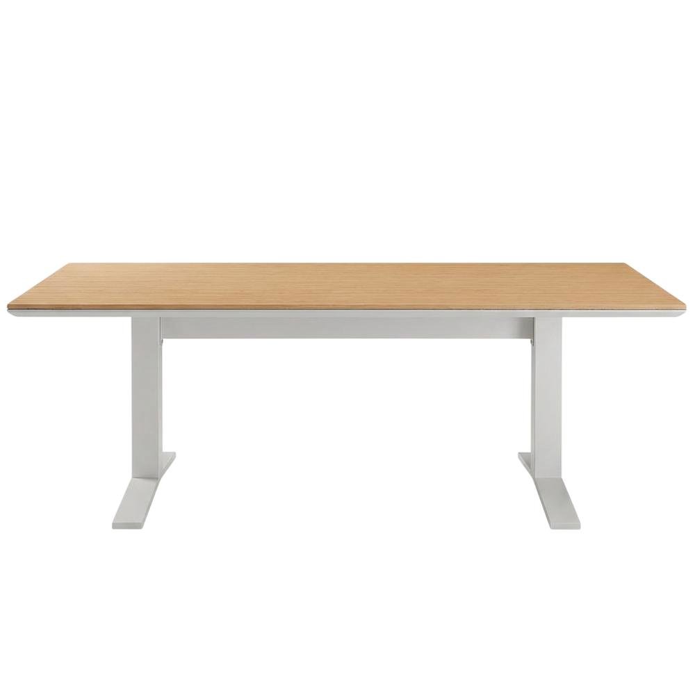 Durable Aluminum Outdoor Dining Table In Stylish Gray Finish. Picture 4