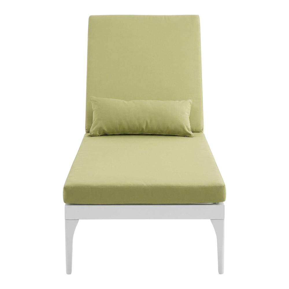 Outdoor Patio Chaise Lounge Chair With Cushion For Outdoor Relaxation. Picture 4