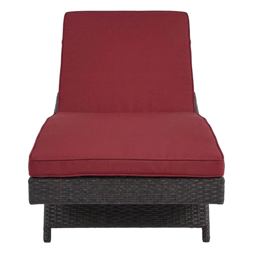 Outdoor Patio Chaise Set Of 4 With Cushioned Lounge Chairs, Backyard Relaxation. Picture 4