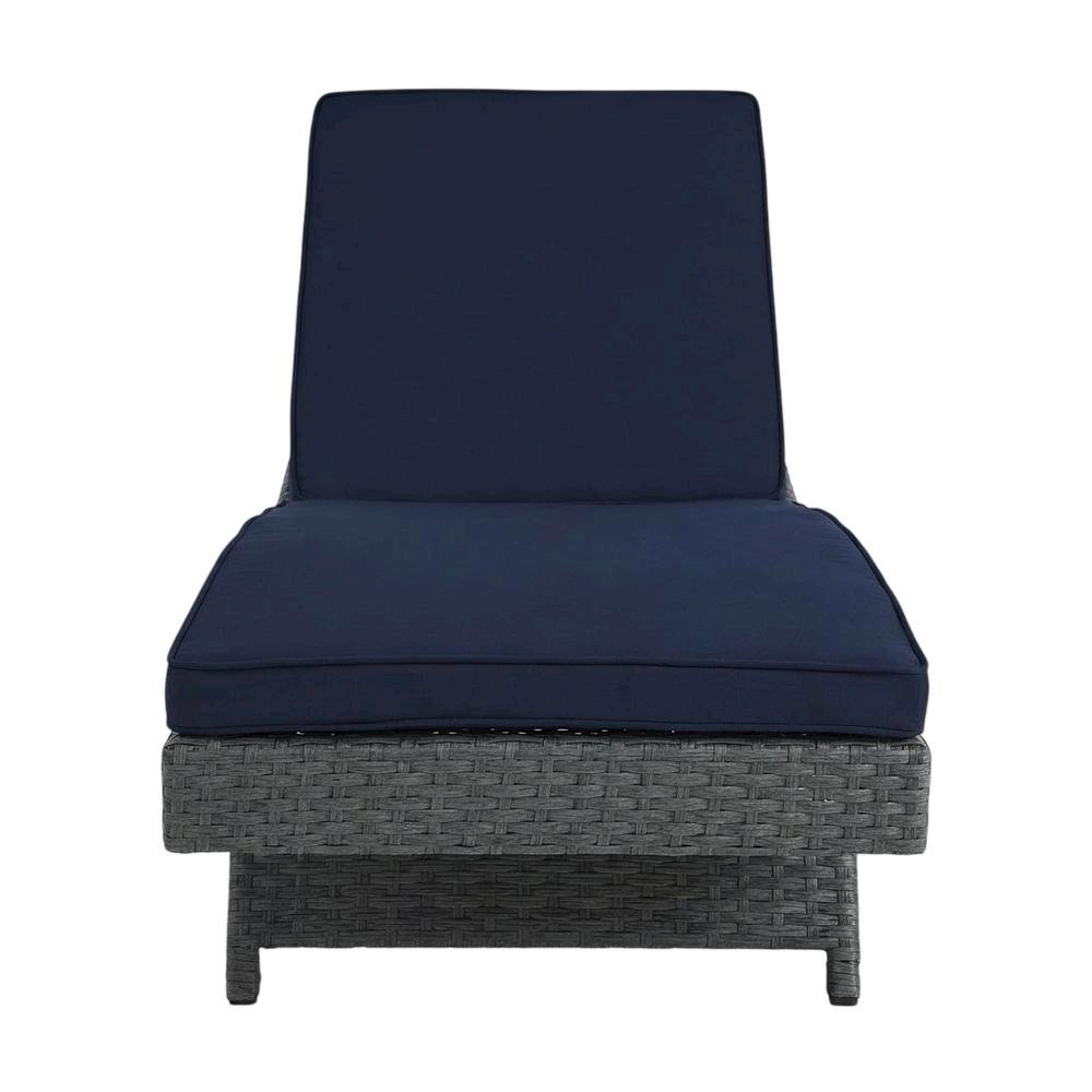 Outdoor Patio Lounge Chair With Cushion, Weather-Resistant Frame. Picture 4