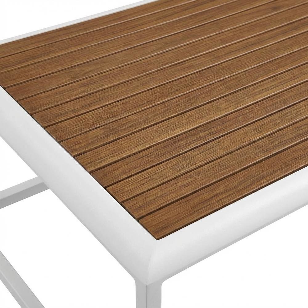 Aluminum Outdoor Coffee Table with Durable Finish and Modern Design. Picture 5