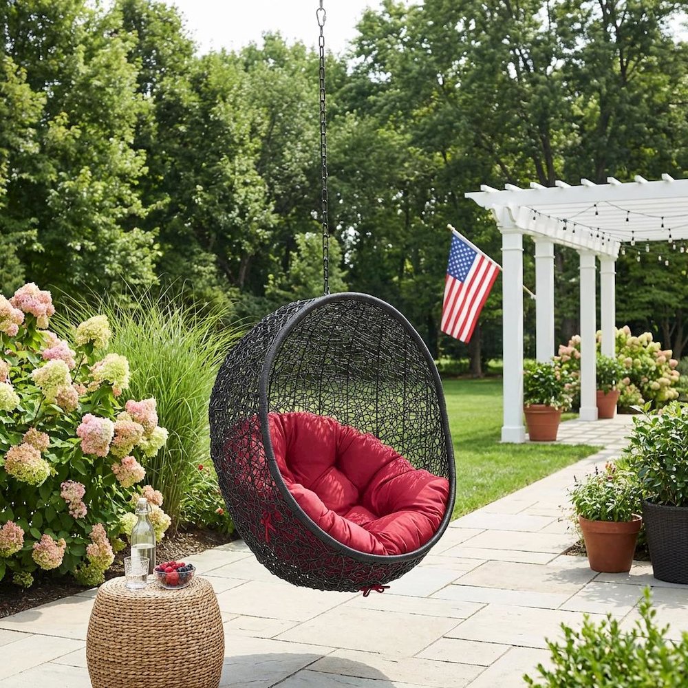 Outdoor Patio Lounge Chair In Sleek Design With Comfortable Cushioning. Picture 3