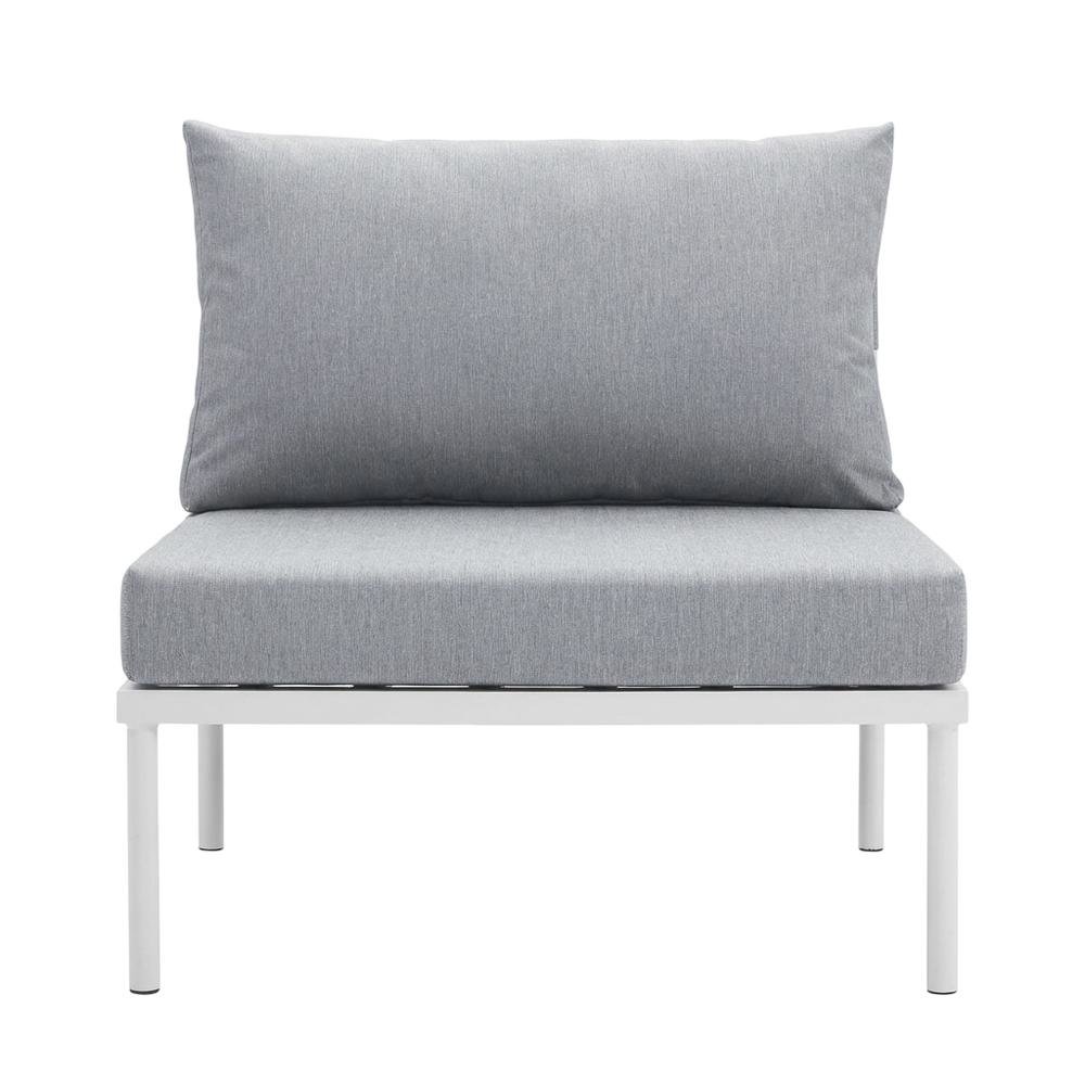 Outdoor Lounge Chair In Aluminum With Armless Design. Picture 4