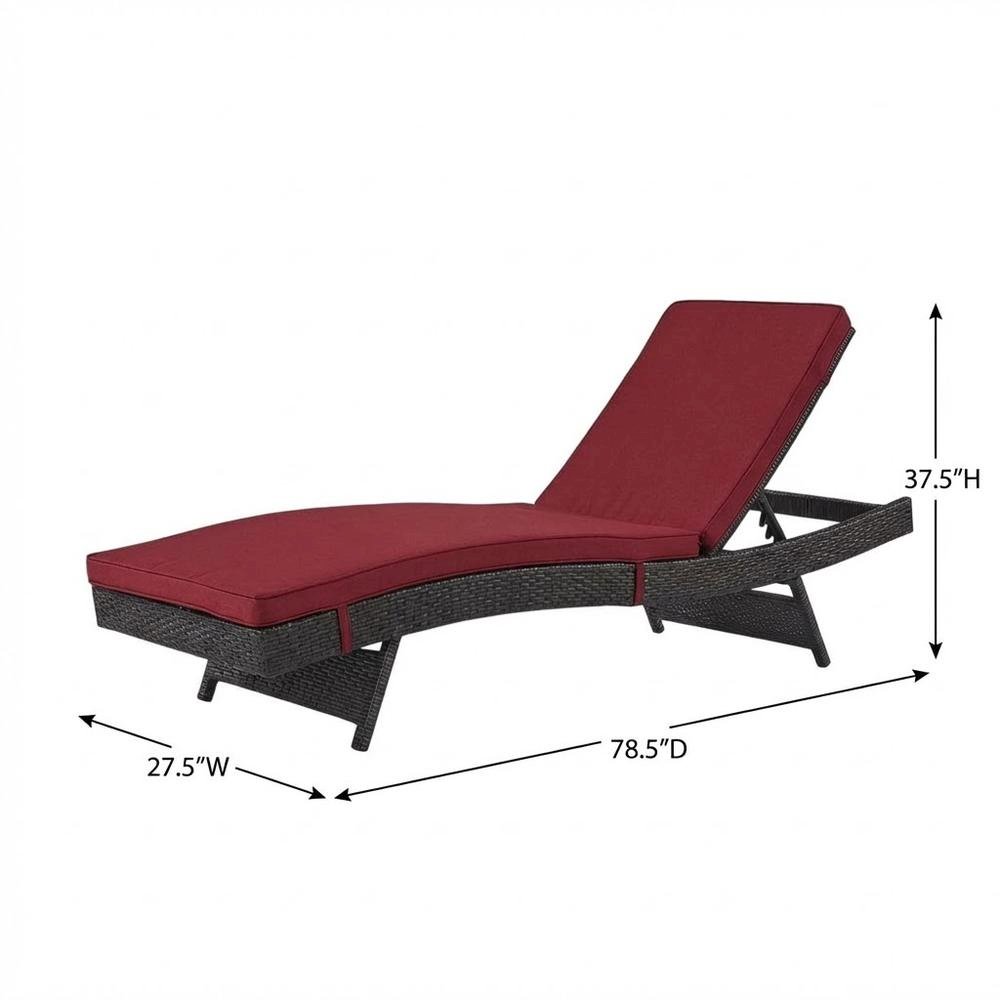 Outdoor Patio Chaise Set Of 4 With Cushioned Lounge Chairs, Backyard Relaxation. Picture 7