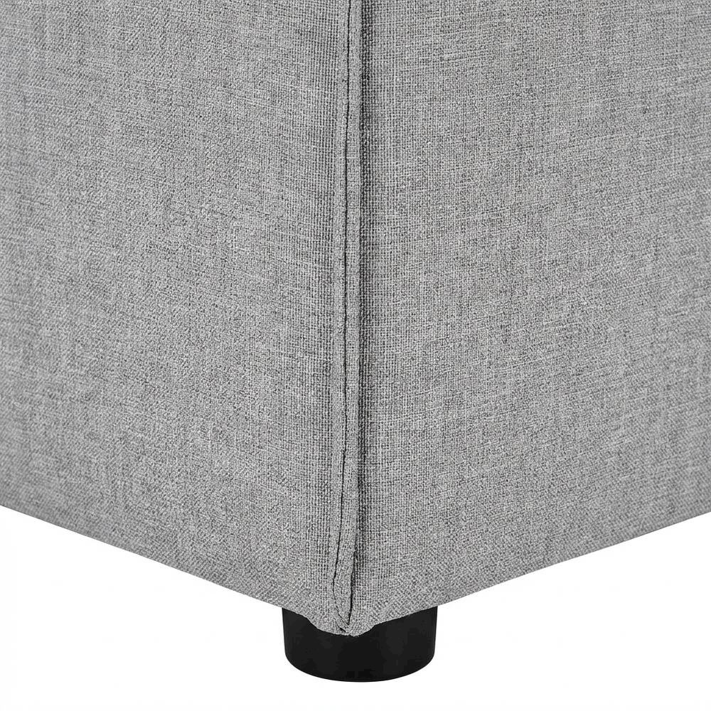 Outdoor Patio Upholstered Sectional Sofa Ottoman for Lounge Comfort. Picture 6