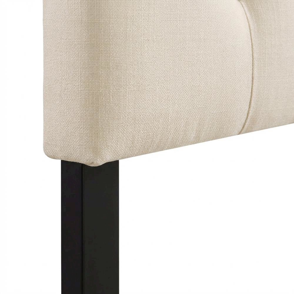 Upholstered Fabric King Headboard with Padded Design for Comfortable Support. Picture 5