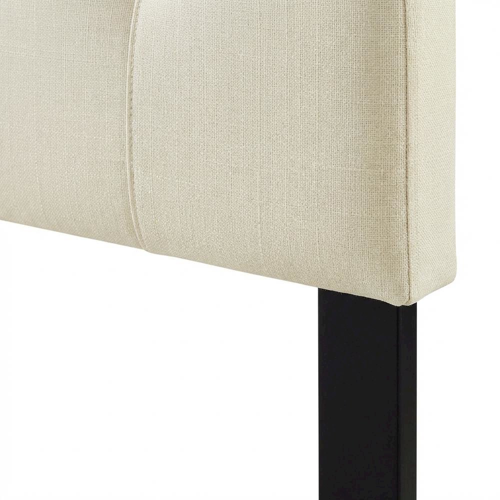 Upholstered Fabric King Headboard with Soft Padding and Classic Design. Picture 5