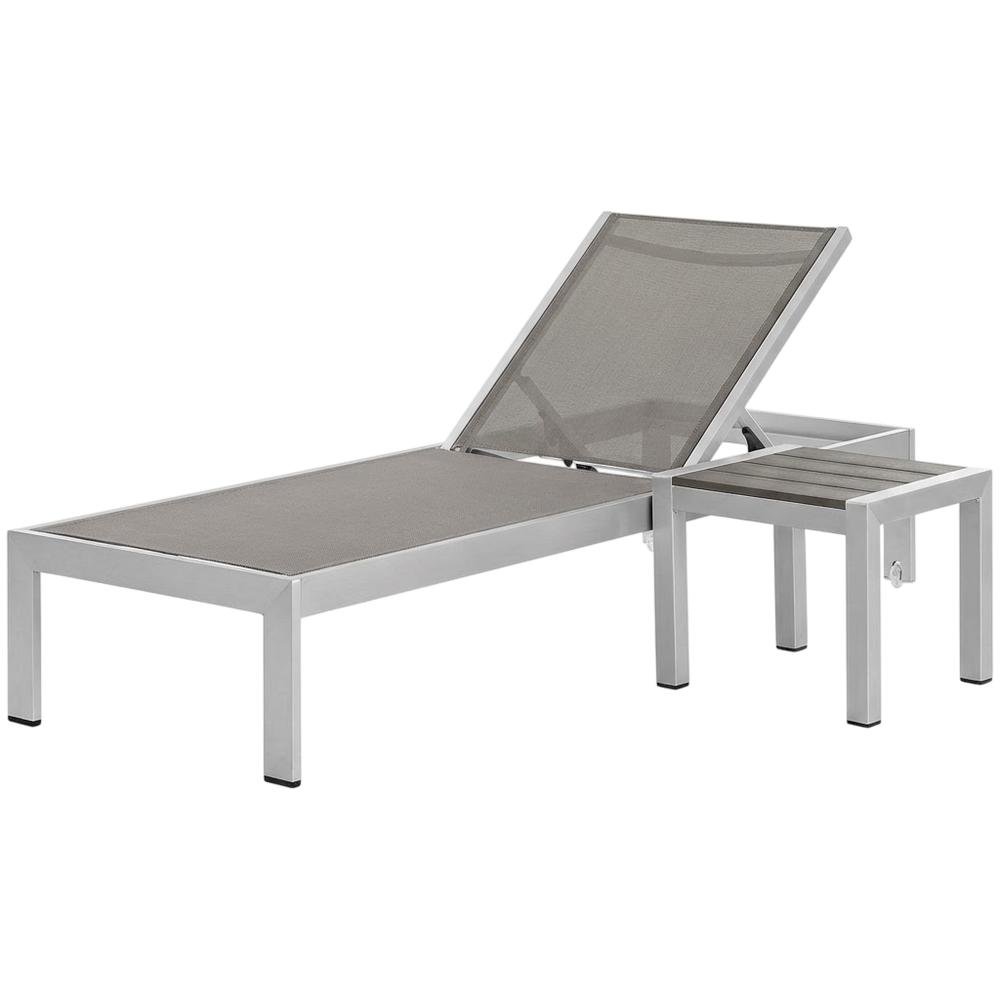 Aluminum Outdoor Lounge Set With Cushioned Seats And Backrests. Picture 1