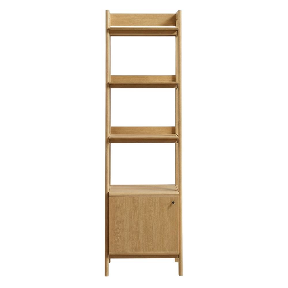 Wooden Bookshelf with Open Shelving for Home Library and Organization. Picture 4