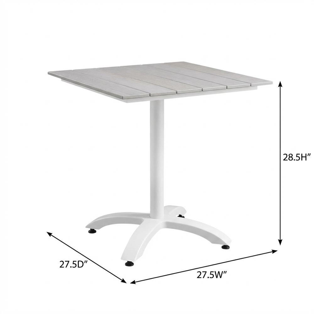 Outdoor Patio Dining Table With Modern Design And Durable Surface. Picture 7