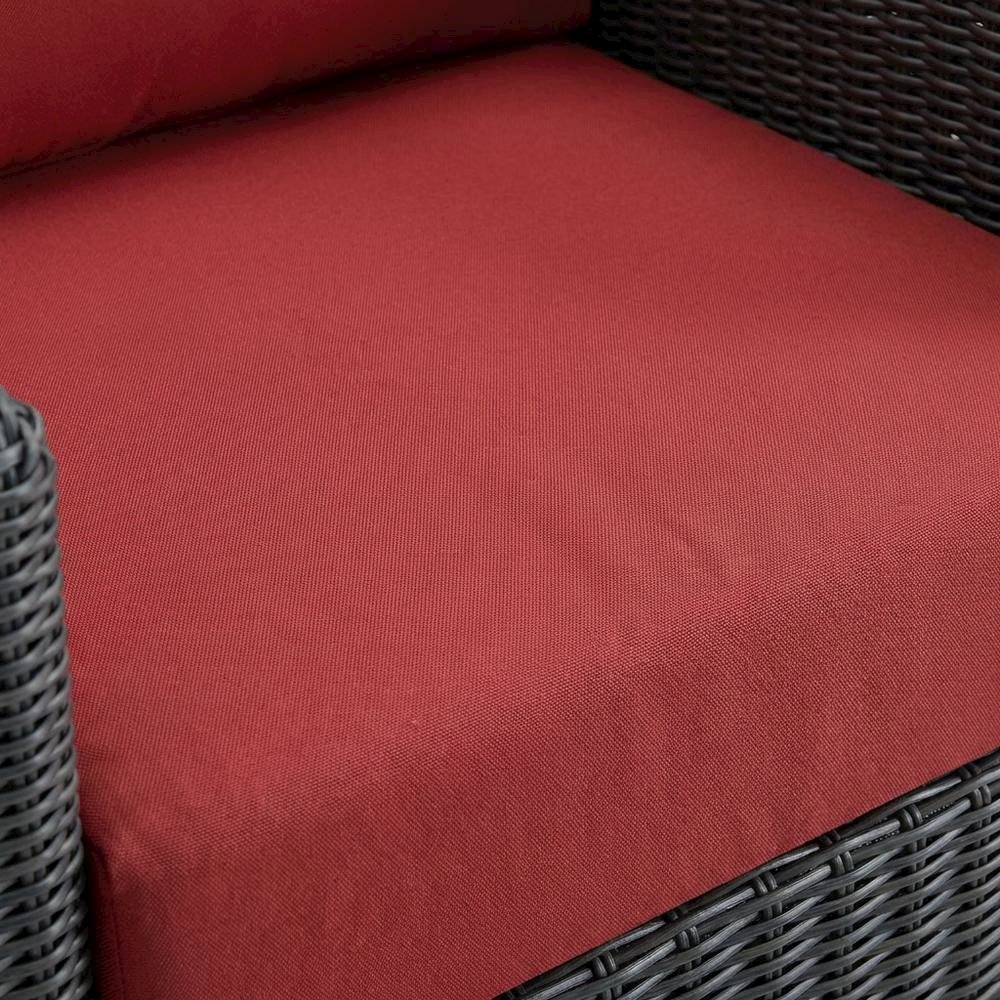 Outdoor Fabric Patio Armchair with Cushions and Sturdy Frame for Outdoor Seating. Picture 5