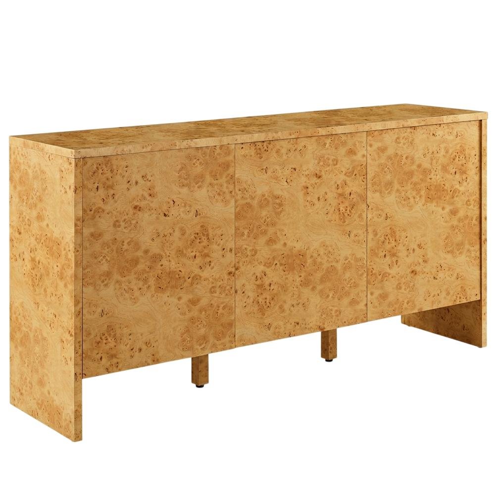 Burl Wood Sideboard with Spacious Storage and Elegant Finish. Picture 1