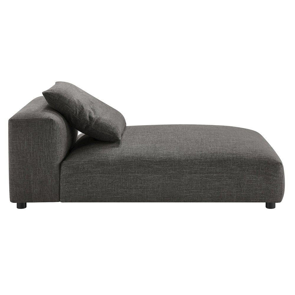 Solace 2-Piece Modular Upholstered Fabric Sectional Sofa With Chaise. Picture 6