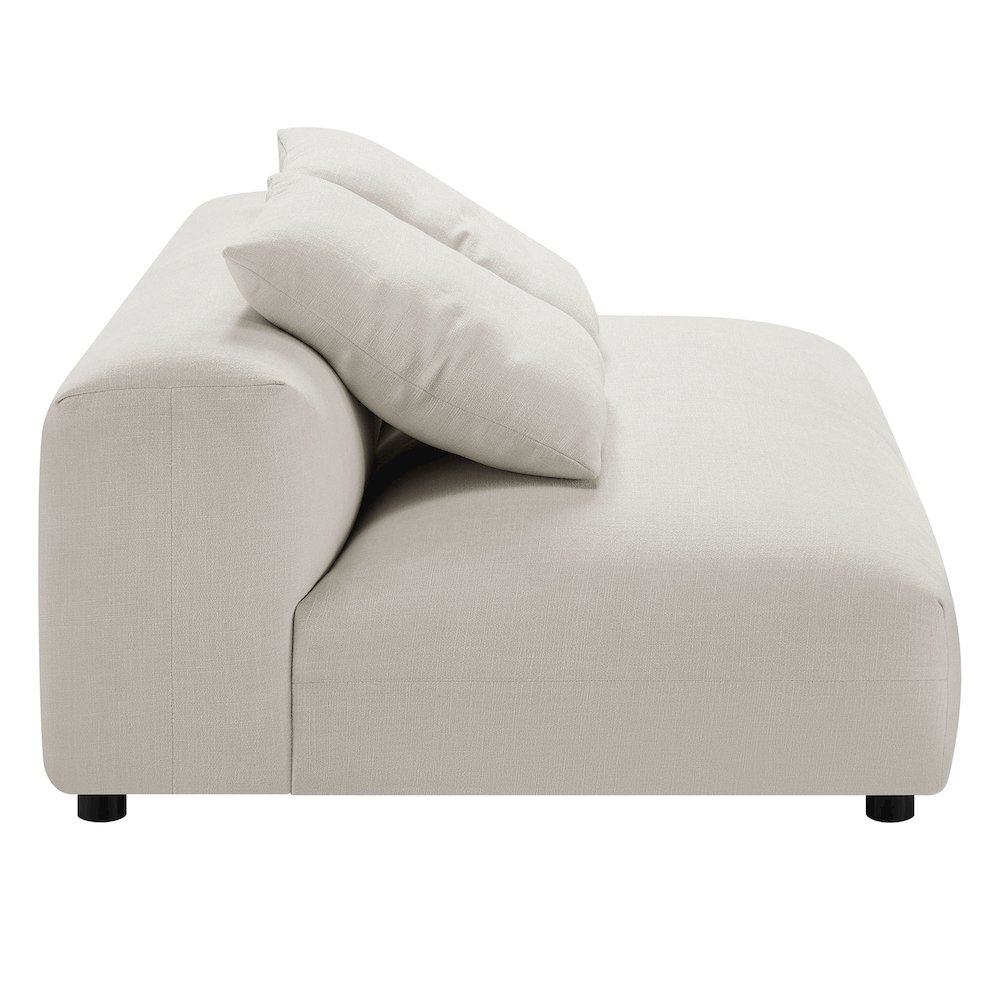 Solace 2-Piece Modular Upholstered Fabric Sectional Sofa With Chaise. Picture 7