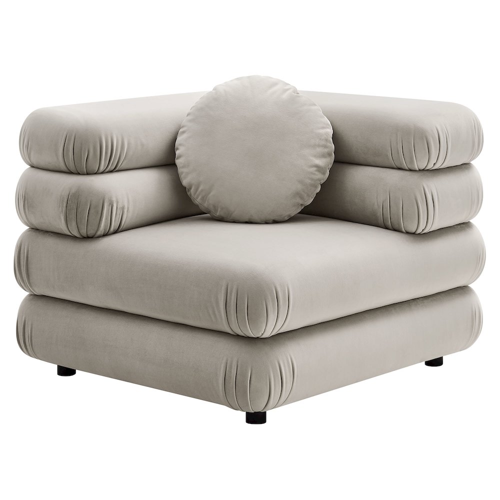 Jubilee 4-Piece Modular Performance Velvet Sectional Sofa. Picture 3