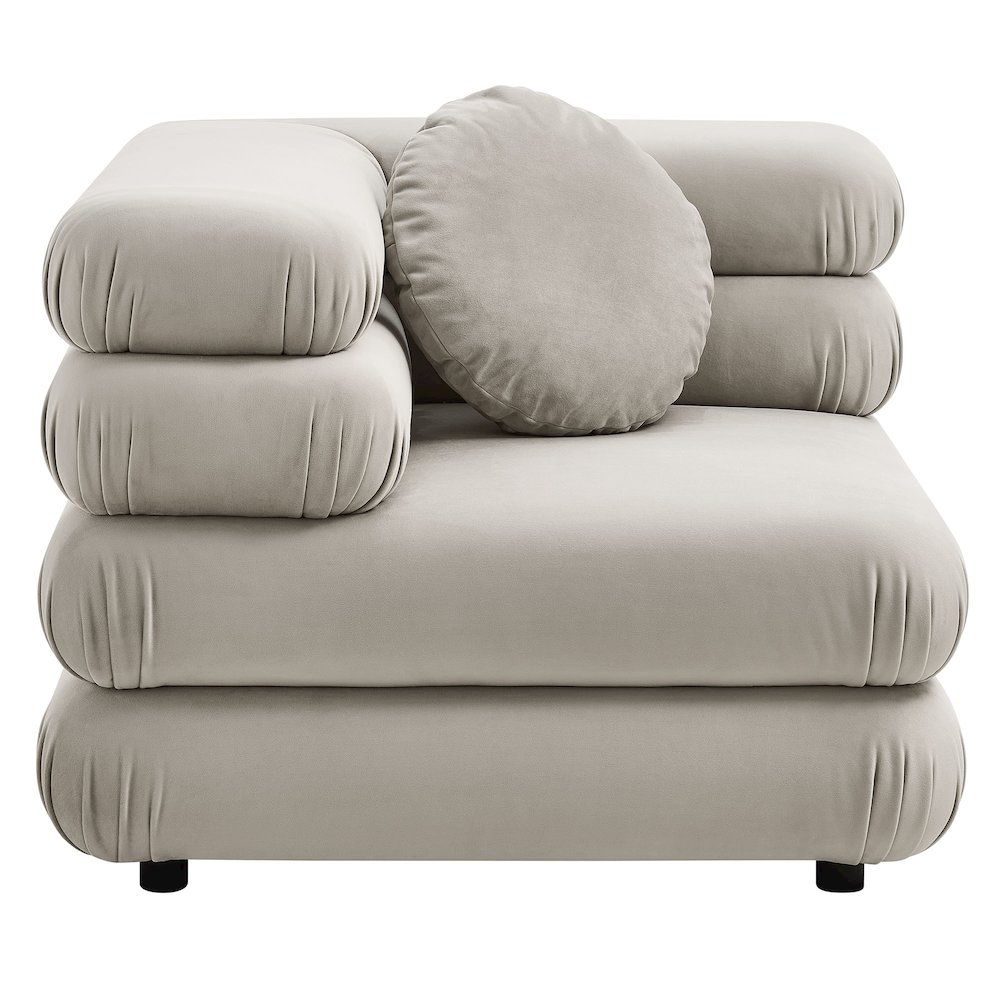 Jubilee 4-Piece Modular Performance Velvet Sectional Sofa. Picture 6