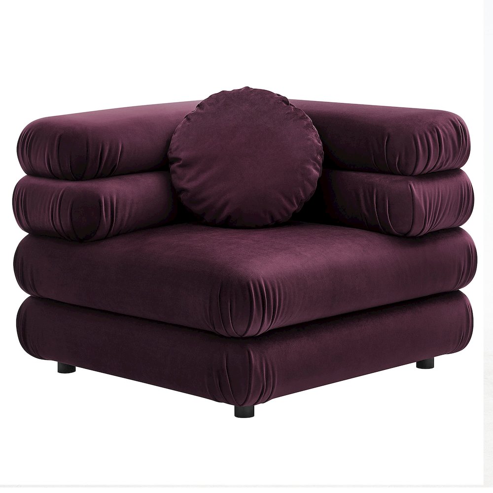 Jubilee 4-Piece Modular Performance Velvet Sectional Sofa. Picture 3