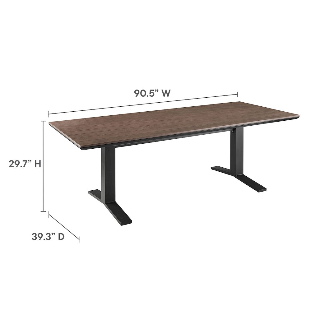 Aeris 9-Piece Outdoor Patio Aluminum Dining Set. Picture 2