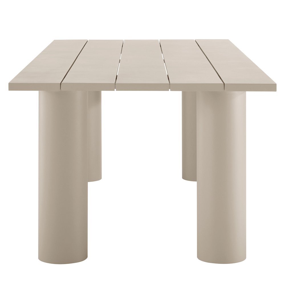 Nautica 7-Piece Rectangular Outdoor Patio Aluminum Dining Table and Chairs Set. Picture 10