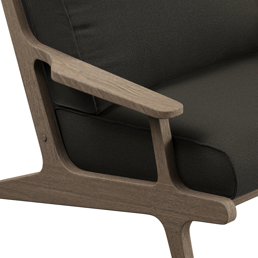 Saratoga 3-Piece Patio Teak Wood Furniture Set Lounge Chairs, Side Table. Picture 7