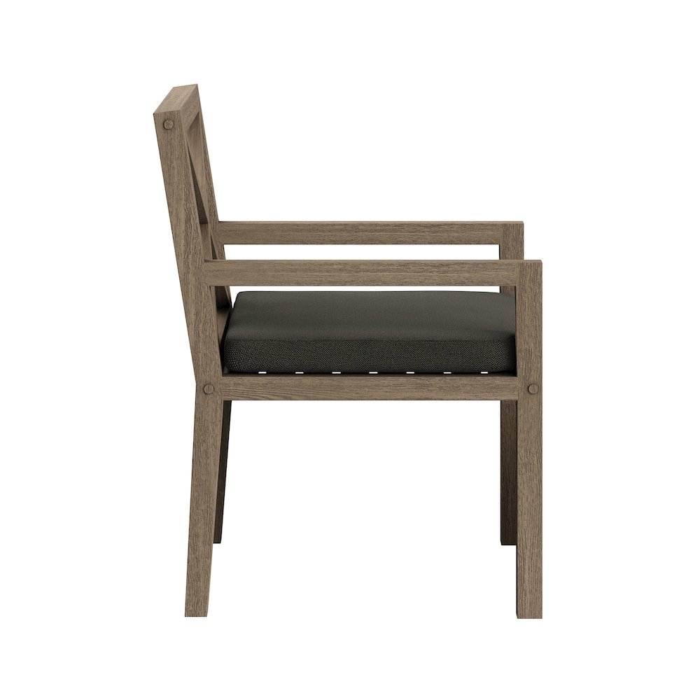 Northlake 9-Piece Outdoor Patio Teak Wood Dining Set. Picture 7