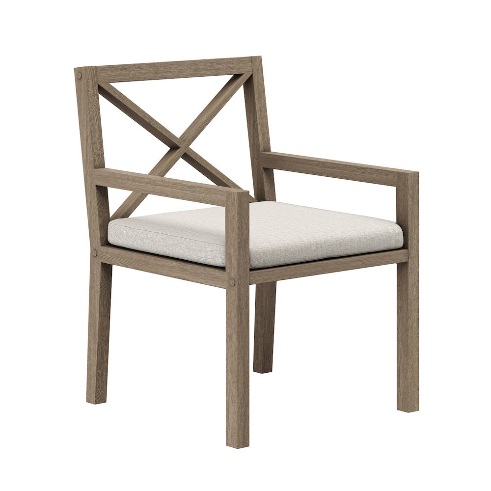 Northlake 9-Piece Outdoor Patio Teak Wood Dining Set. Picture 6