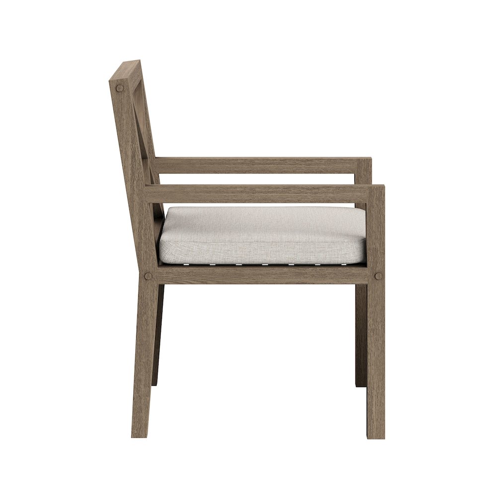 Northlake 9-Piece Outdoor Patio Teak Wood Dining Set. Picture 7