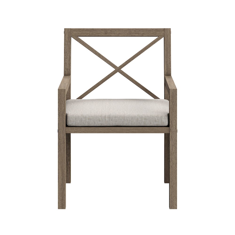 Northlake 9-Piece Outdoor Patio Teak Wood Dining Set. Picture 8