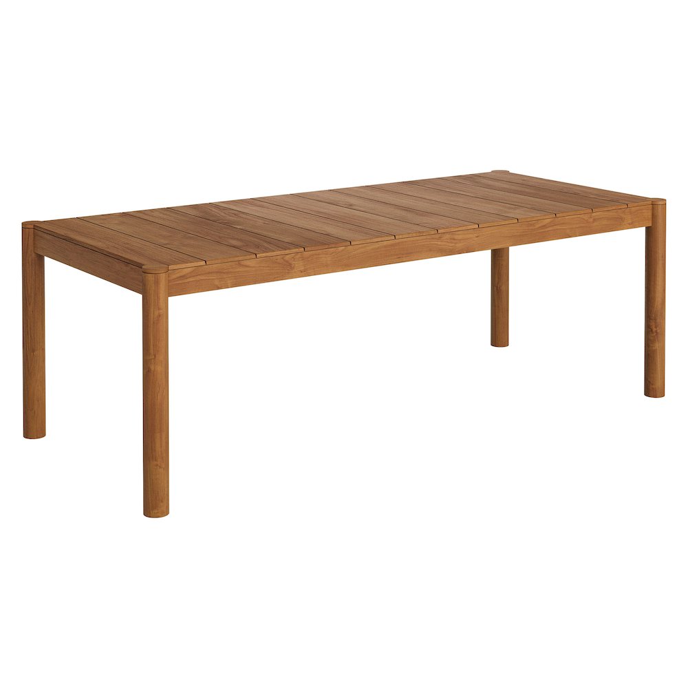 Eleni 7 Piece Outdoor Patio Teak Wood Dining Set. Picture 6