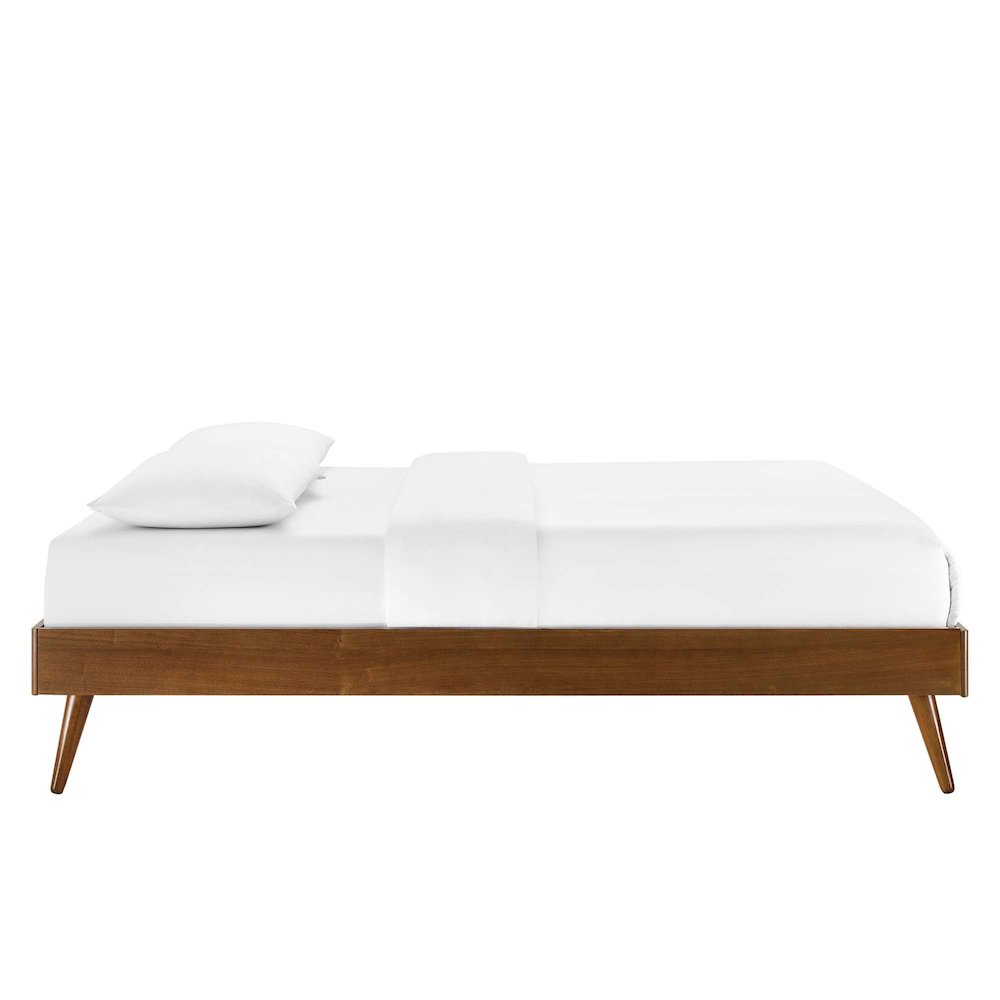 Willow Wood Full Platform Bed With Splayed Legs. Picture 6