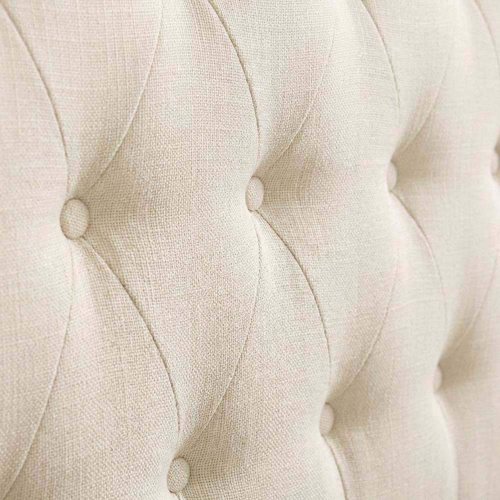 Upholstered Fabric King Headboard with Padded Design for Comfortable Support. Picture 4
