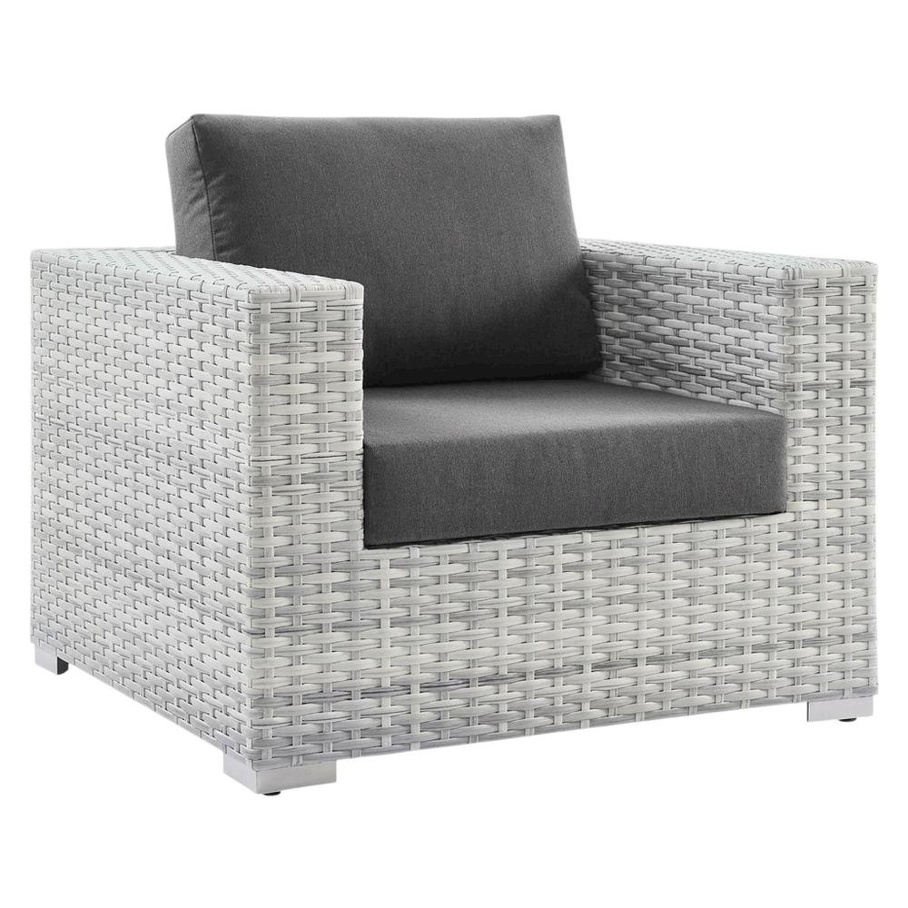 Outdoor Patio Armchair With Cushioned Seat And Durable Frame. Picture 1