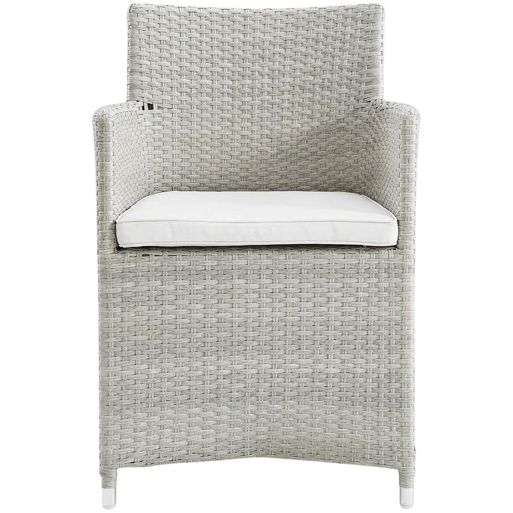 Set Of 2 Outdoor Wicker Lounge Chairs With Cushions And Armrests. Picture 4