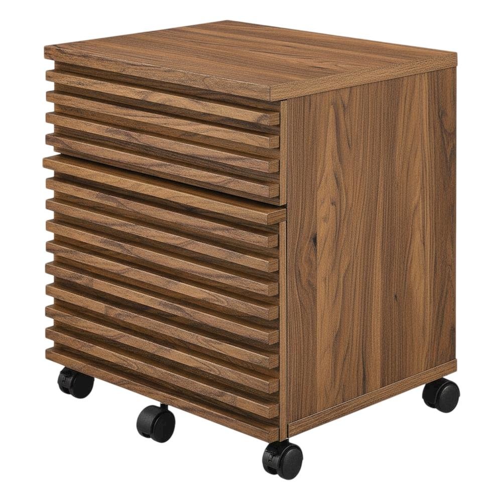 Wood File Cabinet In Finish With Spacious Storage And Classic Design. Picture 1