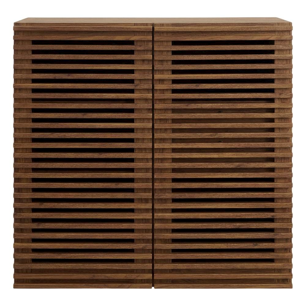 Modern Black Bar Cabinet With Storage Shelf And Durable Finish. Picture 4