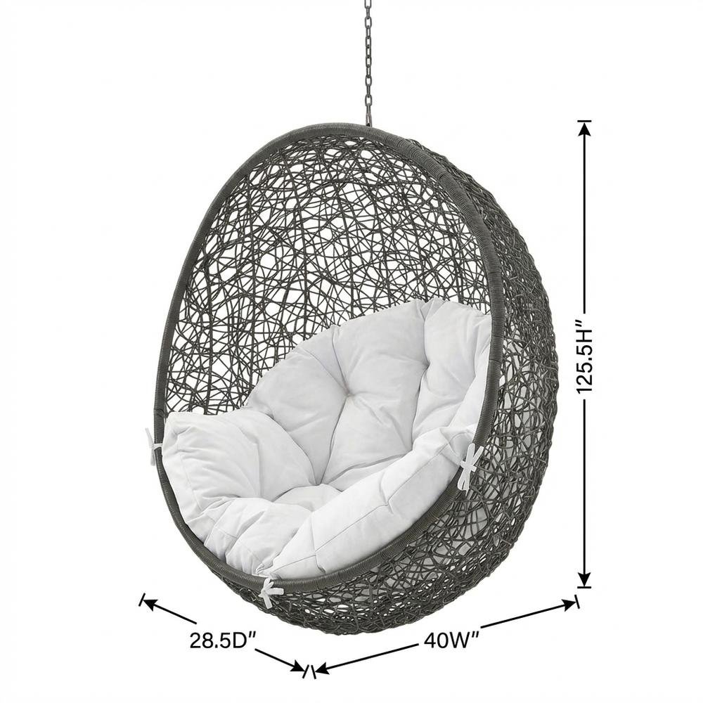 Outdoor Patio Swing Chair With Cushioned Seat And Durable Frame. Picture 7