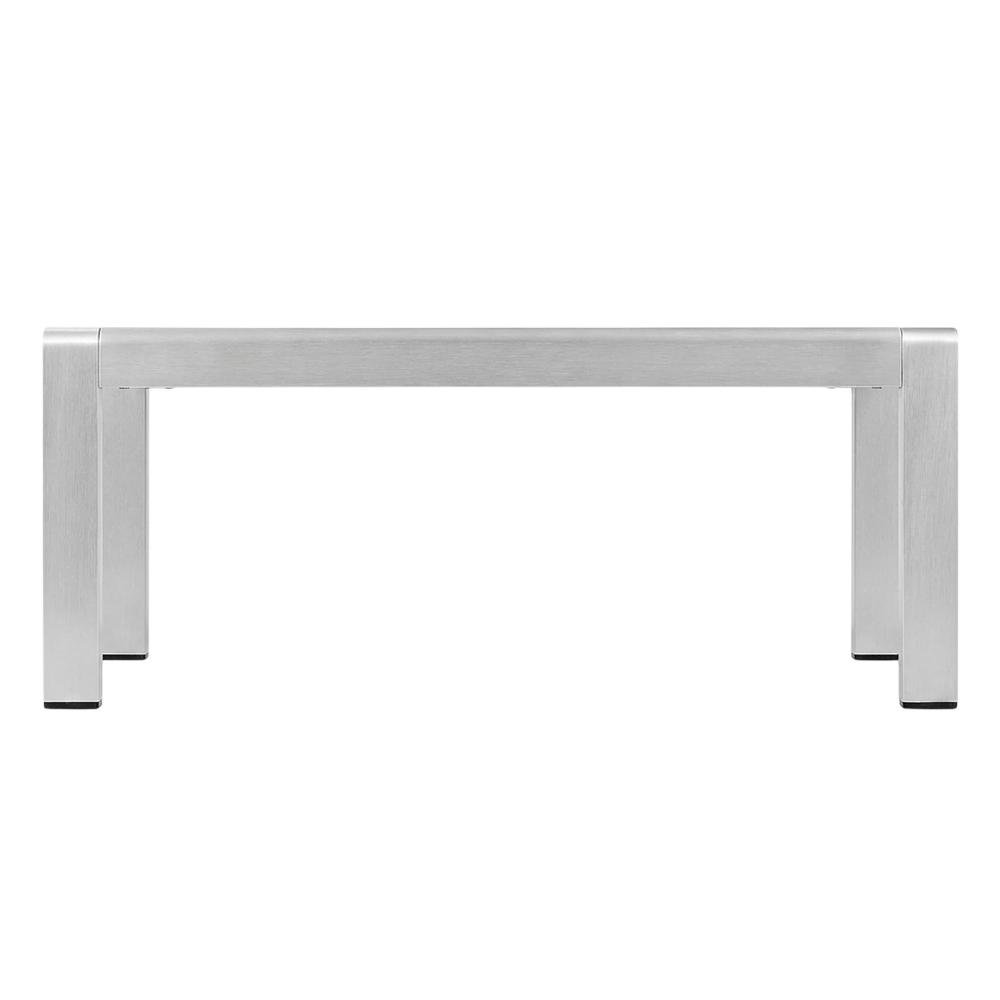 Aluminum Outdoor Coffee Table With Modern Design And Sturdy Base. Picture 4
