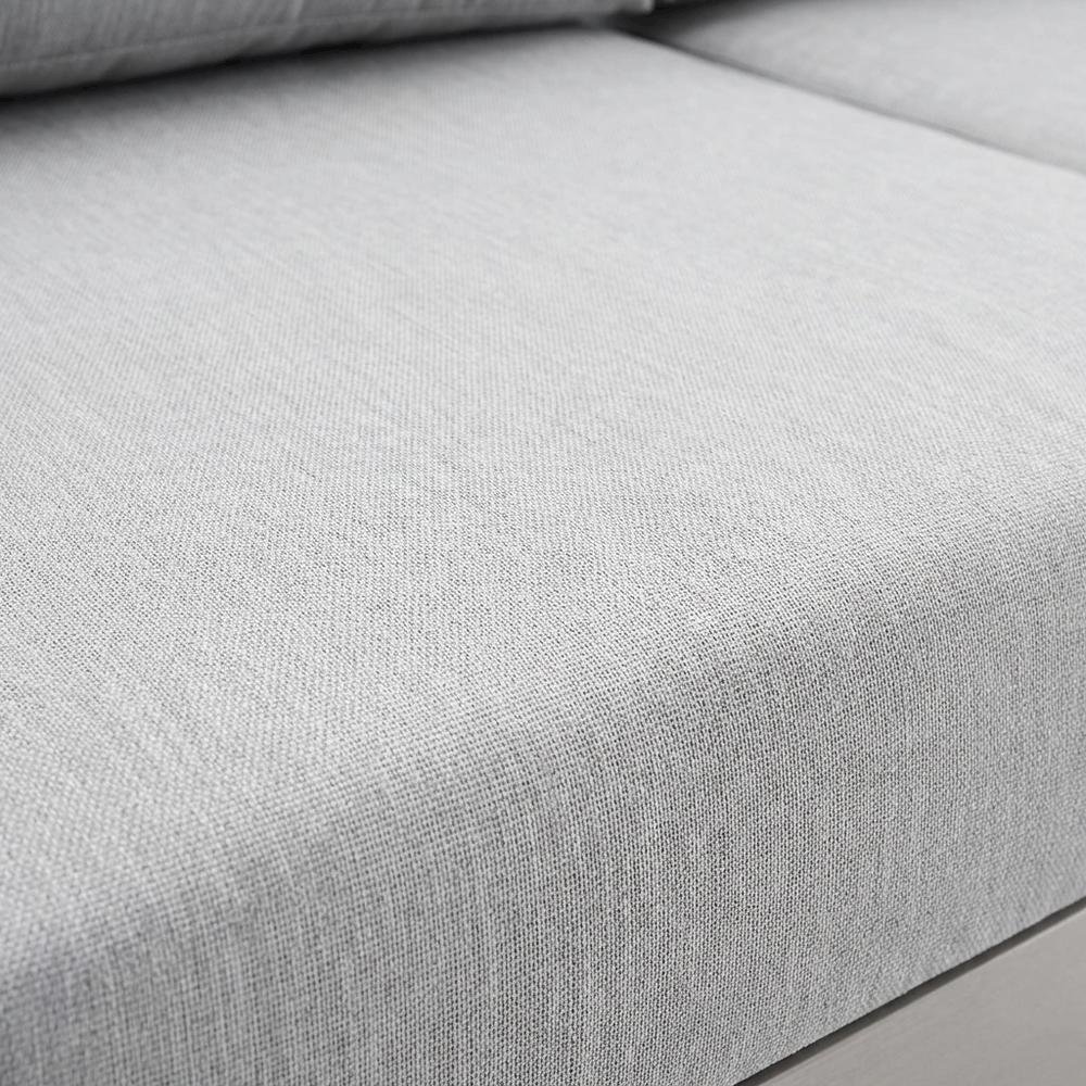 Aluminum Outdoor Loveseat With Sunbrella Fabric Cushions For Patio Relaxation. Picture 5